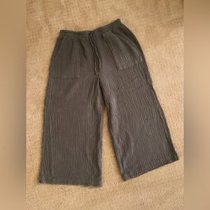 Splendid Shay Cotton Gauze Cropped Pants